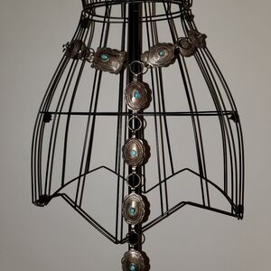 Vintage Zuni Silver and turquoise belt.